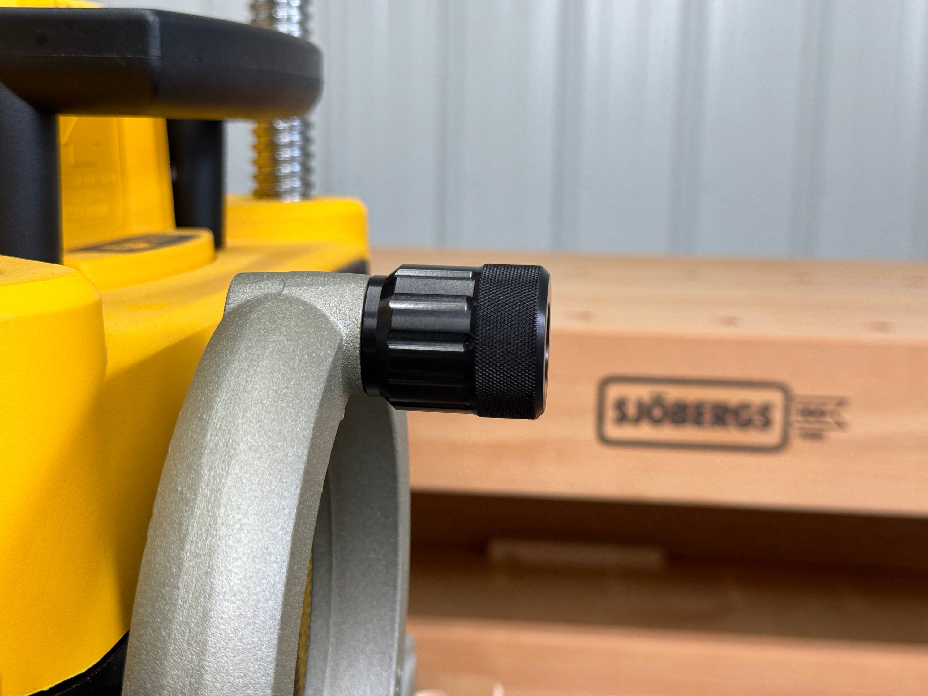 Short Replacement Knob For DW735 Planer – Compact 1.5-Inch Depth Adjustment Grip, Easy Install, Textured Surface