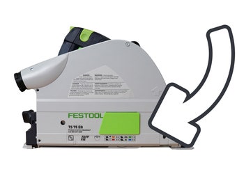 KOTA Dust Arbor Cover Compatible with Festool TS75 Saws - GREEN