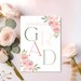 Printable Floral Grad Card, Pink Floral Grad Card, Printable Graduation ...