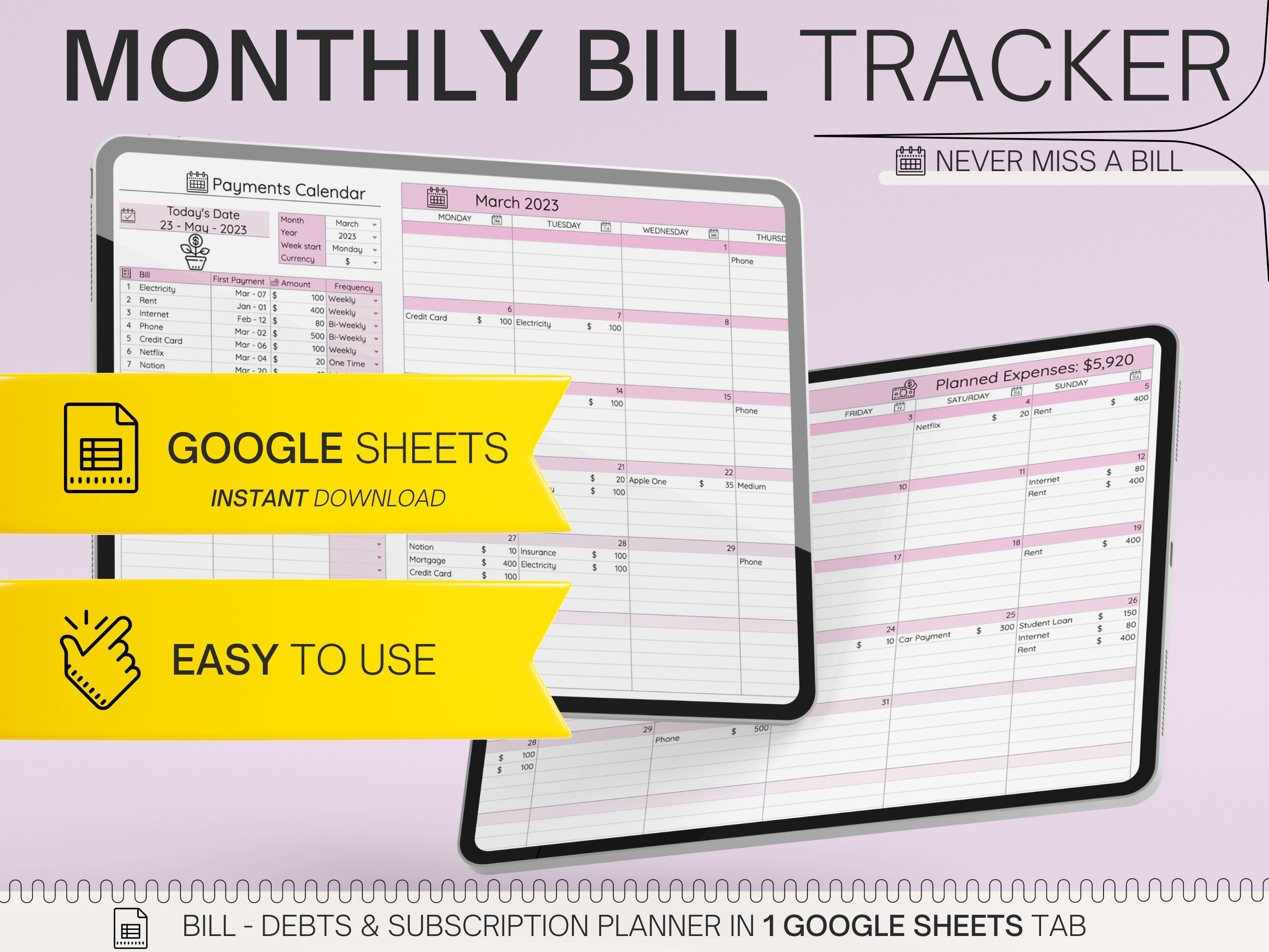 monthly-bill-tracker-bill-tracker-bill-calendar-debt-tracker-bill