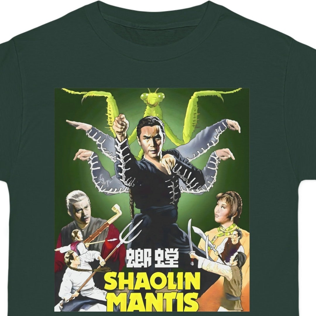 Shaolin Mantis T Shirt Vintage Kung Fu Movie Tshirt Classic Martial