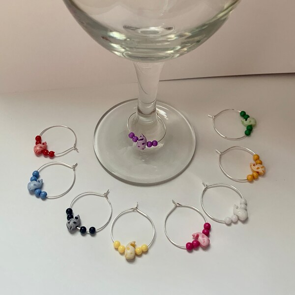 Whale Wine Glass Charms