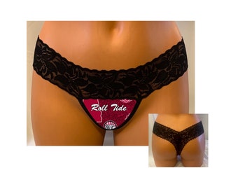 Crimson Tide Thong, Lace Back