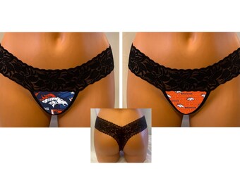 Denver Broncos Thong, Lace Back