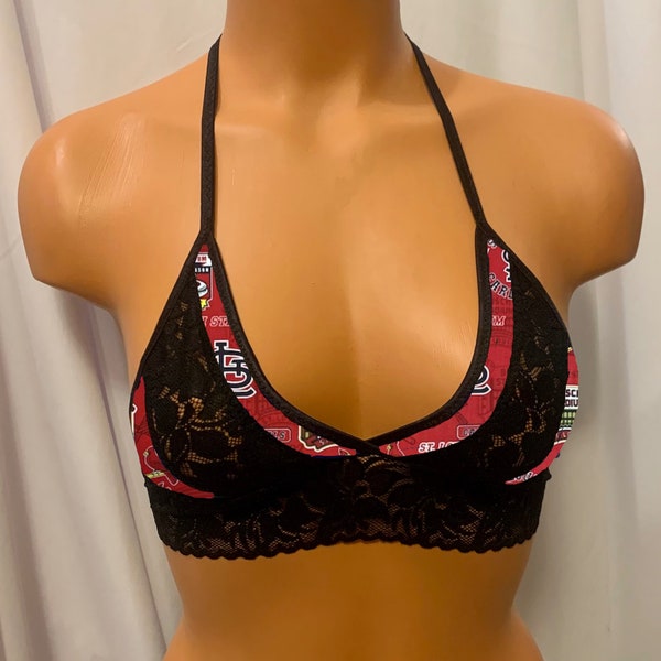 St. Louis Cardinals Bralette Style Lace Top