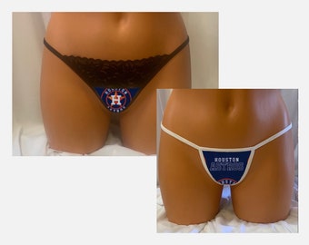 Houston Astros Thong, Micro Style/Half Lace G-String