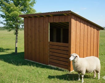 8x10 Goat Shelter Plan * Pig Shelter * Animal Shelter Plans - PDF Download