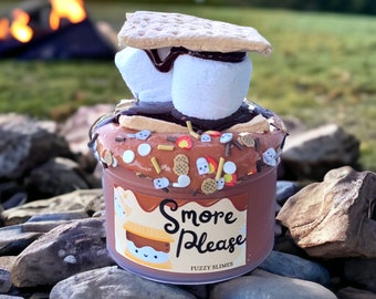 Campfire smore thick and glossy, butter, fluffy slime - smore scent