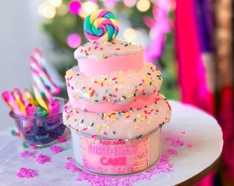 Birthday Cake Butter DIY Slime- cake scented