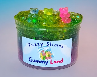 Gummy Land Fish Bowl Bead Slime ~Fuzzy Slimes ~ gummy Scent
