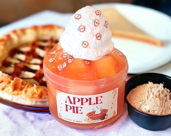 Apple Pie and Ice Cream, Jelly Cube Slime, Scented Apple and Vanilla