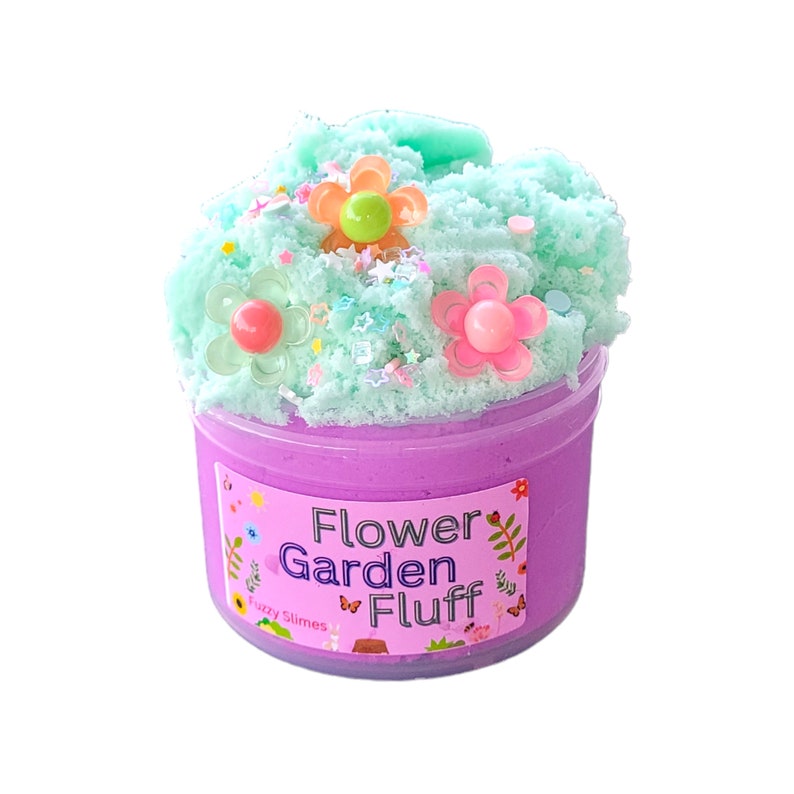 Flower Garden Fluff Cloud Slime - Sweet Pea Scent - Etsy