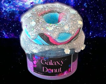 Galaxy Donut Snow Fizz, Thick and Glossy, Cloud, Clay Diy Slime