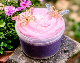 Secret Garden Butterfly Icee Slime - black raspberry and vanilla scent