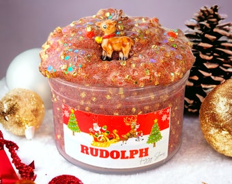 Rudolph Bingsu, sugar scrub beads Crunch Slime - Christmas Scent