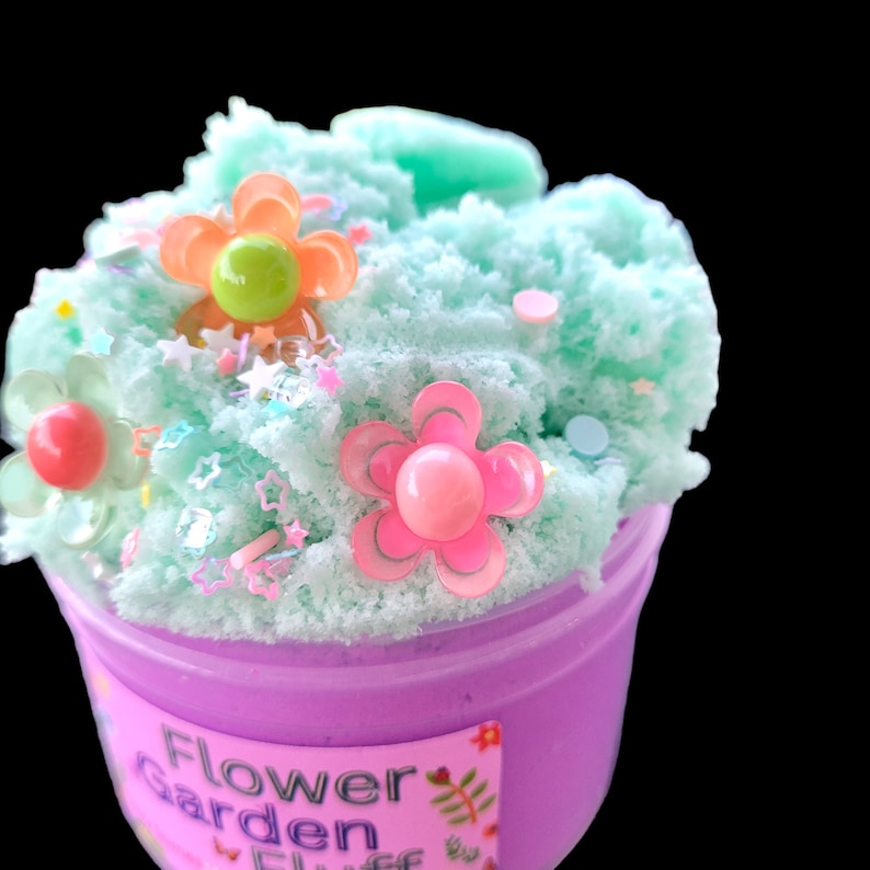 Flower Garden Fluff Cloud Slime - Sweet Pea Scent - Etsy