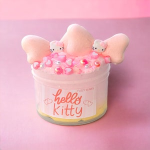 Hello Kitty Cloud Dough Slime diy-cupcake scented