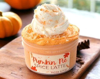 Pumpkin Pie Spice Latte Cloud Dough Slime