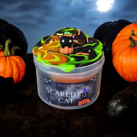 Scaredy cat snow sizzle, Fuzzy Slimes, bite me scent