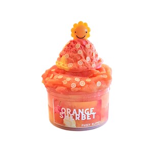 Orange Sherbet Slime Ice Cream Clay Fimo Slices Charms - Etsy