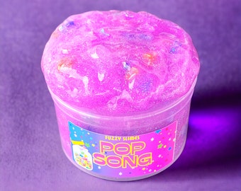 Pop Song Clear Star Beads - mango pineapple