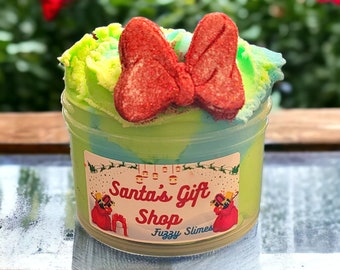 Santa's Gift Shop Cloud Slime Clay- Blue Raspberry Apple Scent