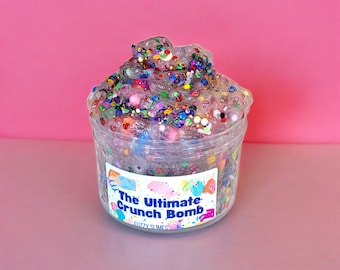 The Ultimate Crunch Bomb Clear bingsu slime~ fuzzy slimes ~ fruity pebbles scent