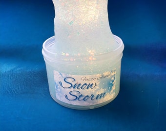 Snow Storm Clear Pigmented Slime - Rain Scent