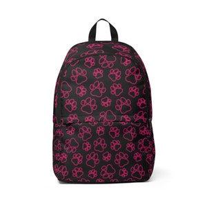 Neon Paws Cool Cat Design Backpack, Waterproof, All-Purpose