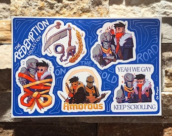 THE REDEMPTION COLLECTION | Darkest Dungeon Crusader/Highwayman (Reymas) Sticker Sheet