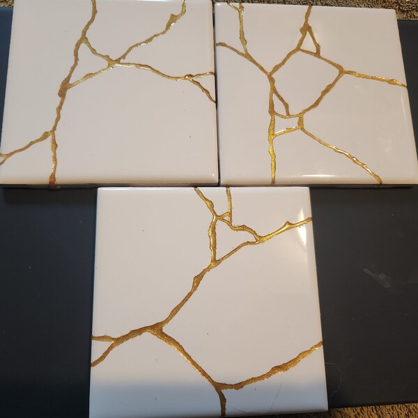 Kintsugi Coaster - Etsy