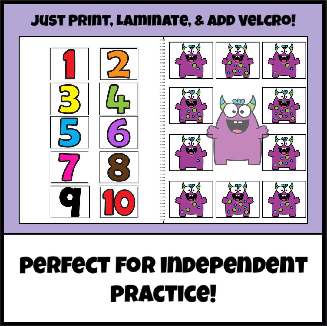 DIGITAL ⋆ Halloween Counting Interactive Workbook - Etsy