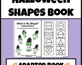 DIGITAL ⋆ Halloween Shapes Interactive/Adapted Book