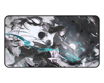 Wuthering Waves Desk Mat | Jianxin WuWa Extended Gaming Mousepad | Anime Martial Arts PC Setup Decor | XXL Keyboard Playmat