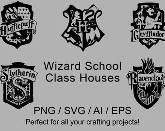 Wizard School Class House Graphic pack | svg | ai | png | silhouette | circuit | crafting | gifts | handmade