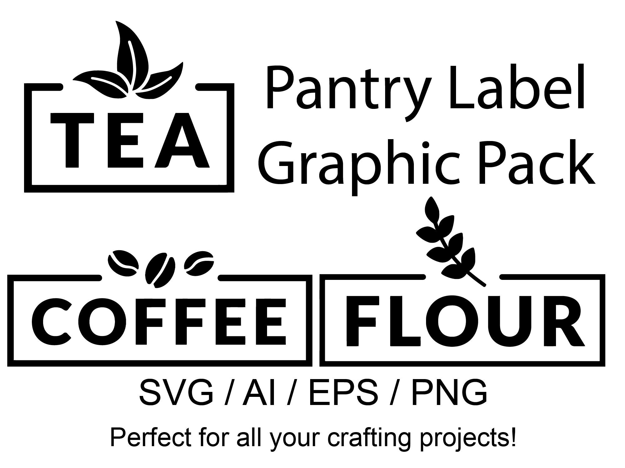 Pantry Graphic pack | svg | ai | png | silhouette | circuit | crafting | gifts | handmade