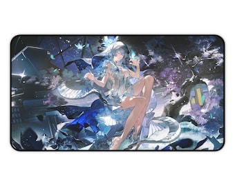 Wuthering Waves Desk Mat | Shorekeeper Ethereal Extended Mousepad | Celestial Anime PC Decor | XXL Keyboard Playmat