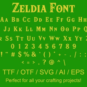 Zeldia Font / ttf / otf / svg / eps / silueta / circuito / elaboración / regalos / hecho a mano / palabra