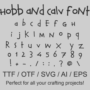 Hobb & Calv Font | ttf | otf | svg | eps | silhouette | circuit | crafting | gifts | handmade | word