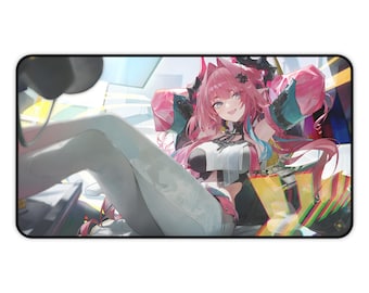Arknights Endfield Desk Mat | Yvonne Extended Gaming Mousepad | Sci-Fi Anime PC Setup Decor | XXL Keyboard Playmat