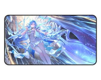 Wuthering Waves Desk Mat | Qingxiao Energy Sword Mousepad | Majestic Anime PC Decor | XXL Keyboard Playmat