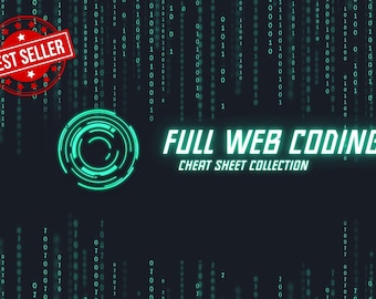 Ultimate Web Development Cheat Sheet Collection | HTML, CSS & JavaScript Reference | Learn Programming for websites and modern frameworks
