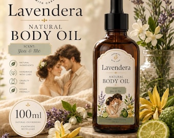 You and Me Natural Hydrating Massage Body Oil Aromatherapy Moisturiser Alcohol-Free Vegan