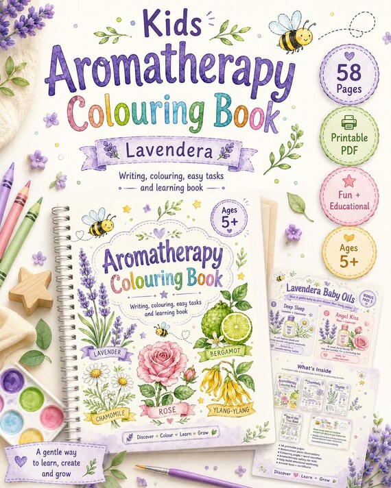 Kids Coloring Book, Plant Learning, Homeschool Pdf, Activity Pages Nature Workbook (Digital Download)