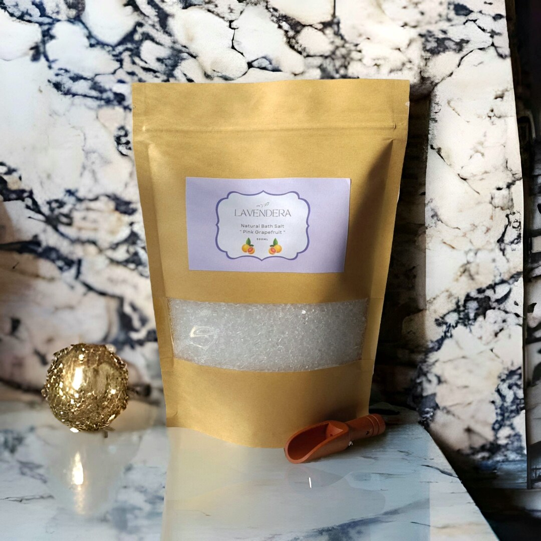 Pink Grapefruit Natural Bath Salt Aromatherapy Soak in Etsy