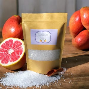 Pink Grapefruit Bath Salt: Natural Aromatherapy Epsom & Sea Salt Soak