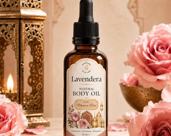 Morocco Rose Fragrance Hydrating Massage Body Oil Aromatherapy Moisturiser Alcohol-Free Vegan