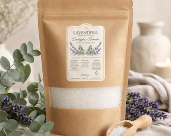 Eucalyptus Lavender Bath Salts: Natural Aromatherapy Mineral Soak