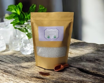Peppermint Aromatherapy Bath Salts: Natural Epsom & Sea Salt Soak