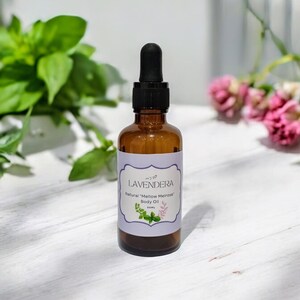 Mellow Melrose Natural Hydrating Massage Body Oil Aromatherapy Luxurious Moisturiser Alcohol-Free Vegan